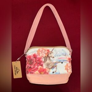 Pink Unicorn Crossbody Bag